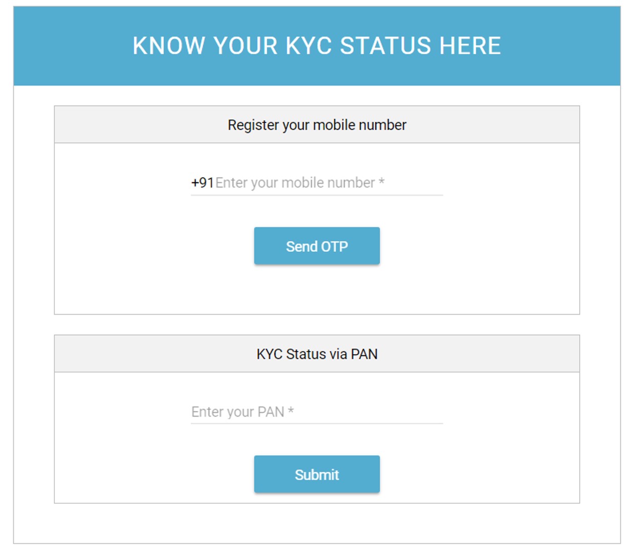 how to check kyc status